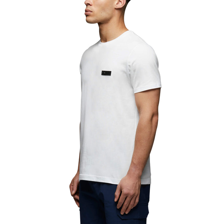 Abzeichen-T-Shirt Weiß