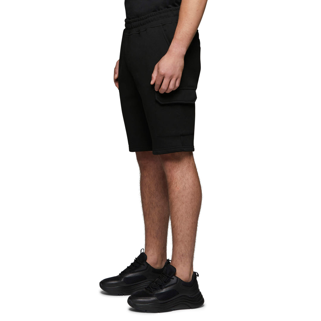 Cargo-Shorts mit Box-Logo in Schwarz