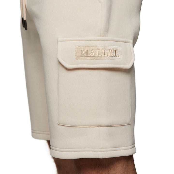 Box Logo Cargo Short Ecru